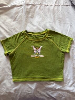 Green Crop Top T-Shirt Fallen Angel Dream